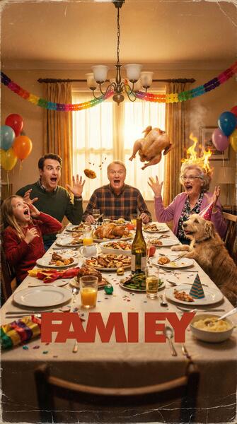 《欢乐一家人》高清动画视频海报